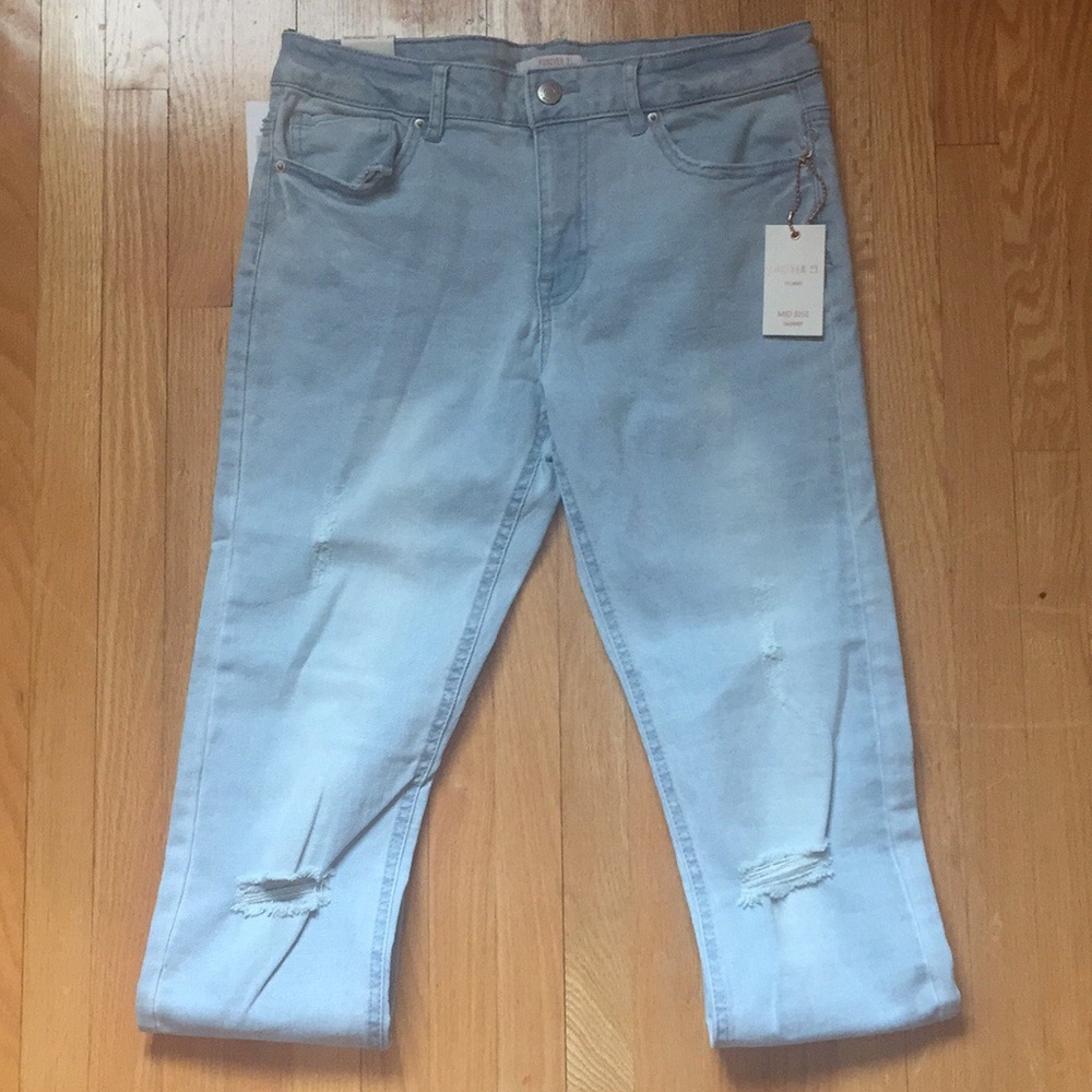 Light wash jeans
